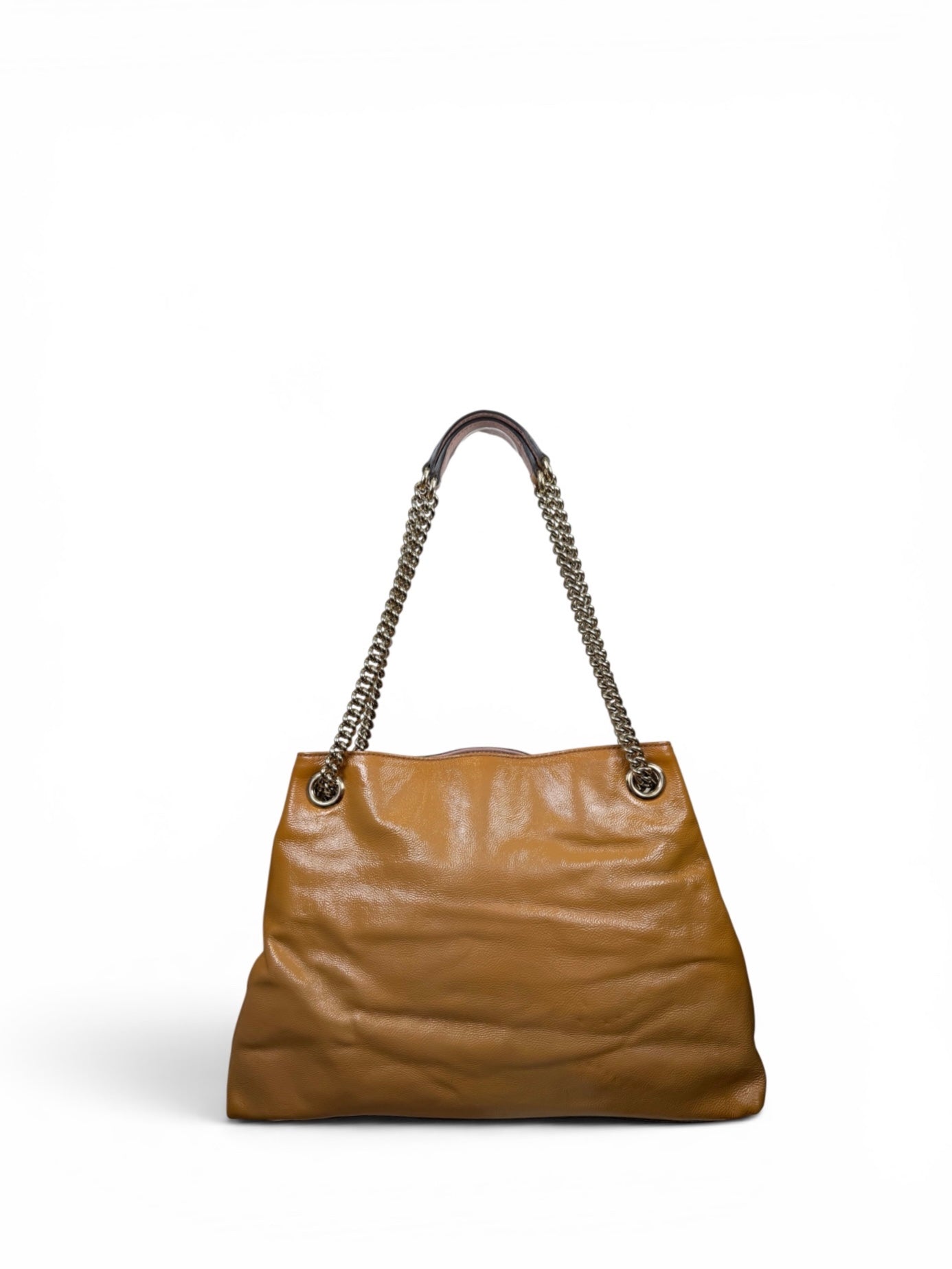Gucci Patent Crinkle Soho Chain Bag