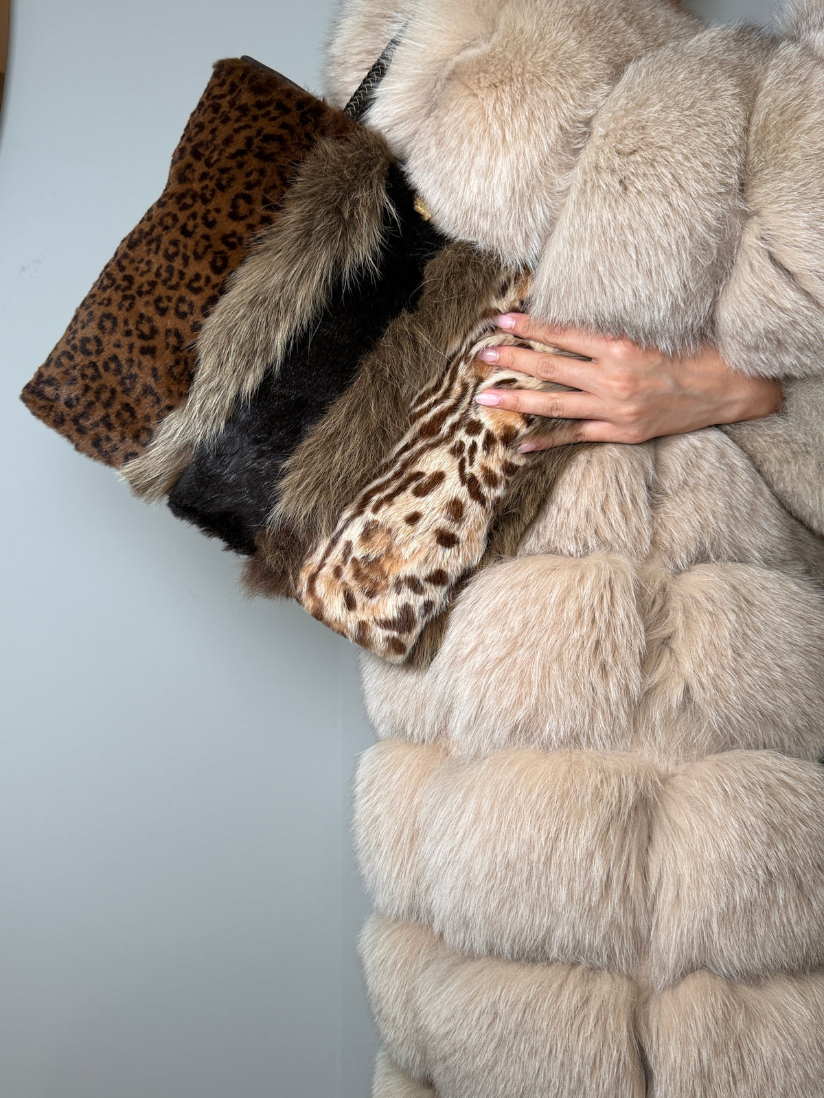 Christian Dior Fur Malice Tote Bag