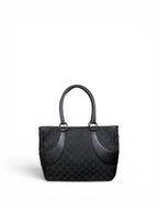 Gucci Black Monogram Leather Tote
