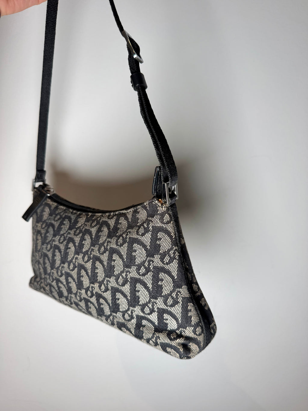 Christian Dior Black Trotter Shoulder Bag