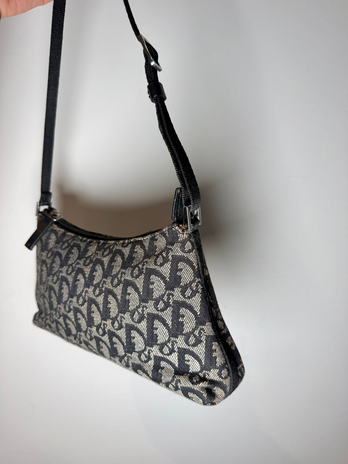 Christian Dior Black Trotter Shoulder Bag