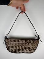 Fendi Zucchino Pochette in Brown
