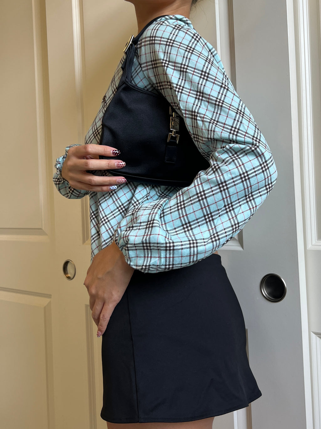 Gucci Silk Mini Jackie Bag in Black