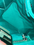Fendi Mamma Teal Nylon Bucket Bag