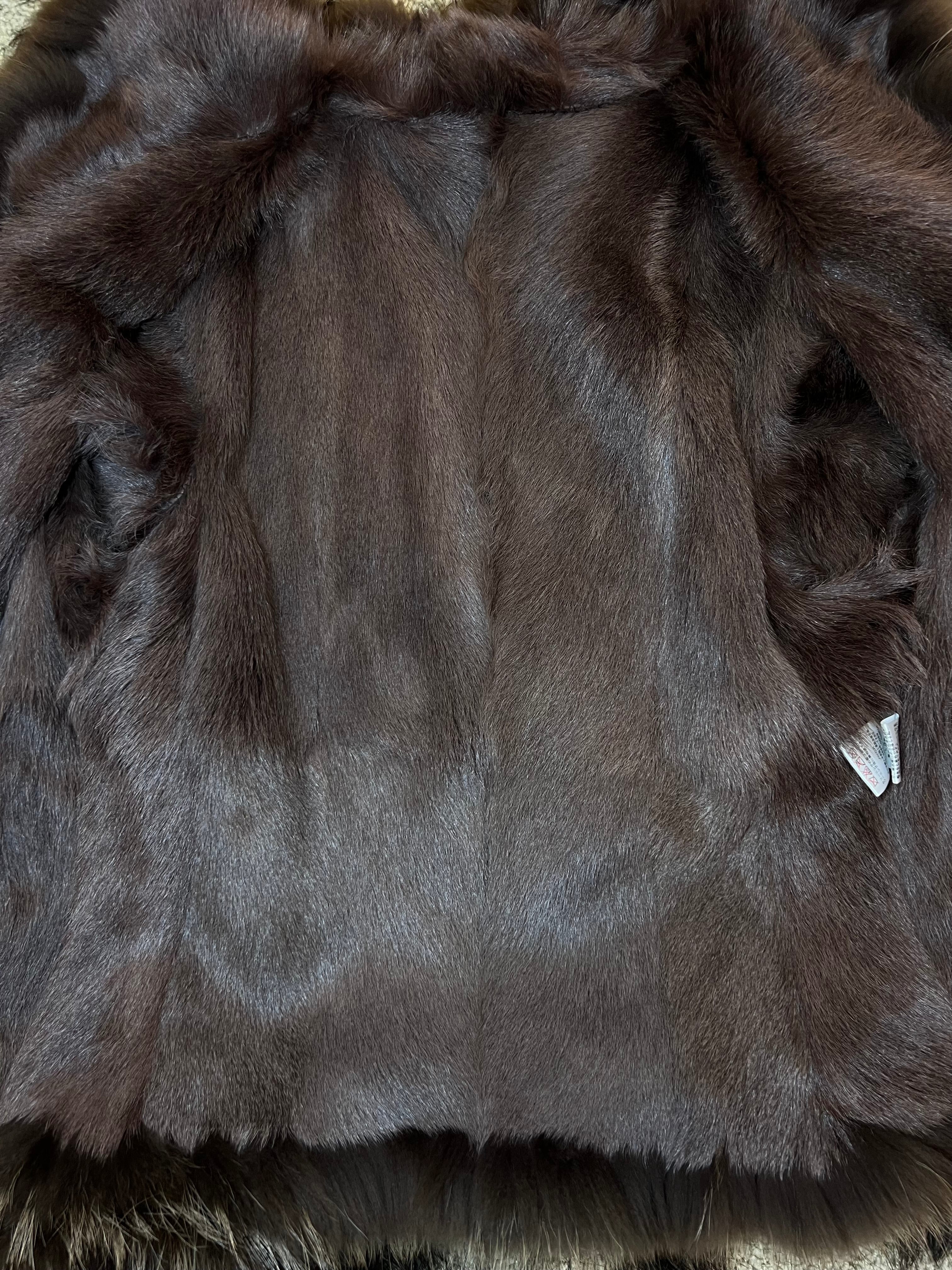 Genuine Fur Trim Leopard Print Penny Lane Vintage Coat