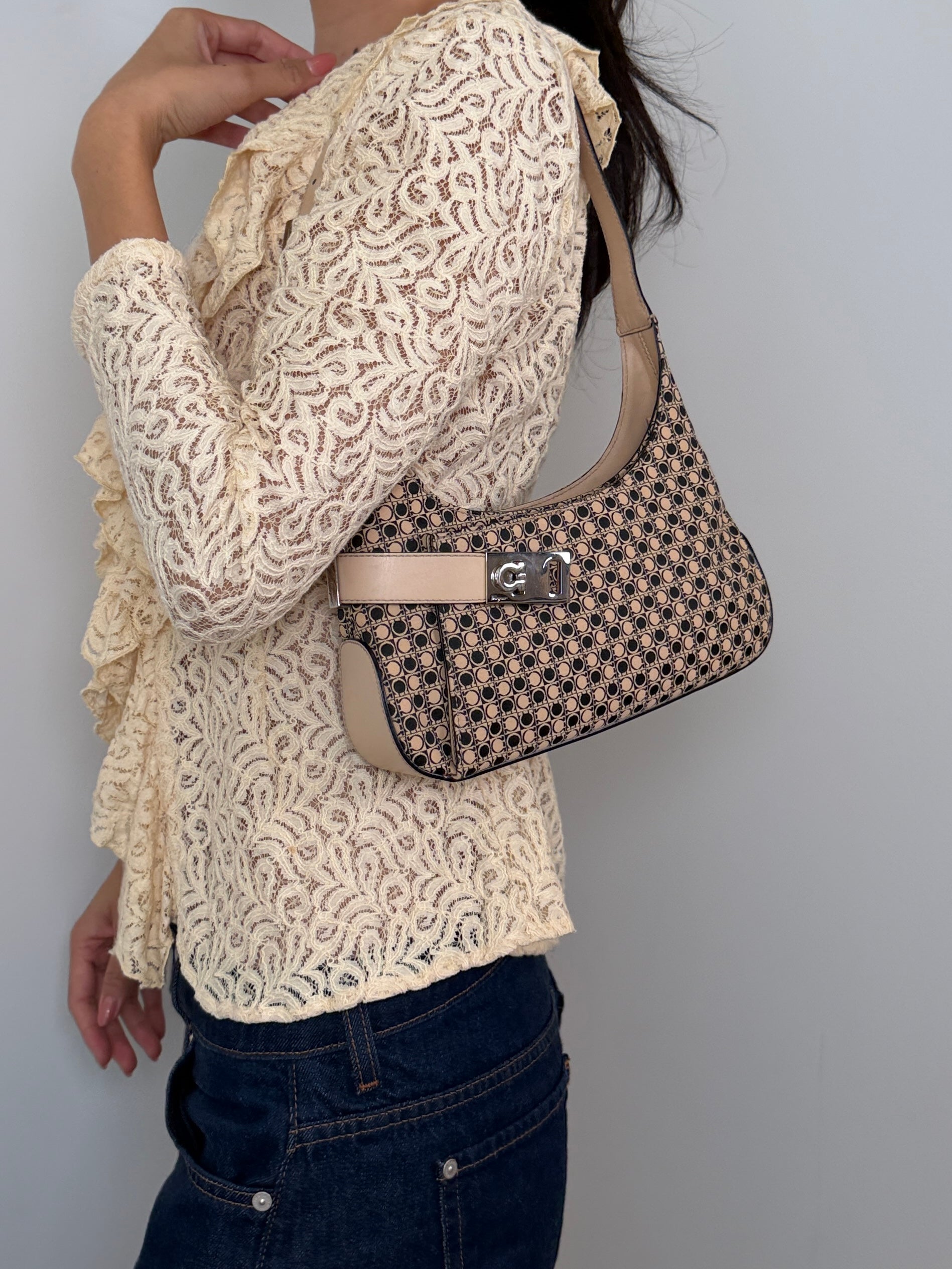 Salvatore Ferragamo Logo Shoulder Bag