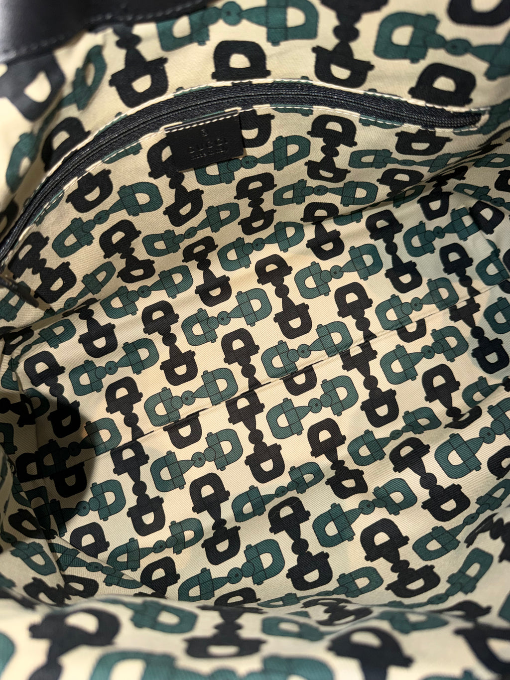 Gucci Sukey Monogram Black Hobo Bag