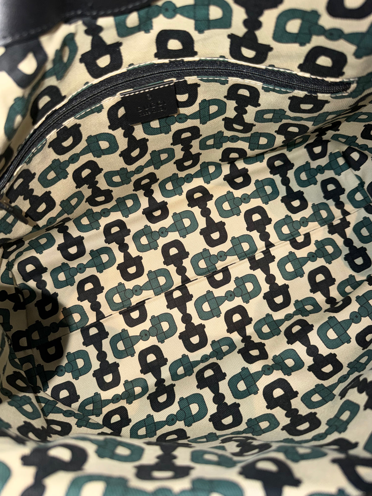 Gucci Sukey Monogram Black Hobo Bag