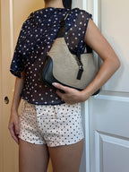 Gucci Jackie Canvas Shoulder Bag