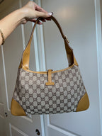 Gucci Jackie Monogram Stripe Shoulder Bag