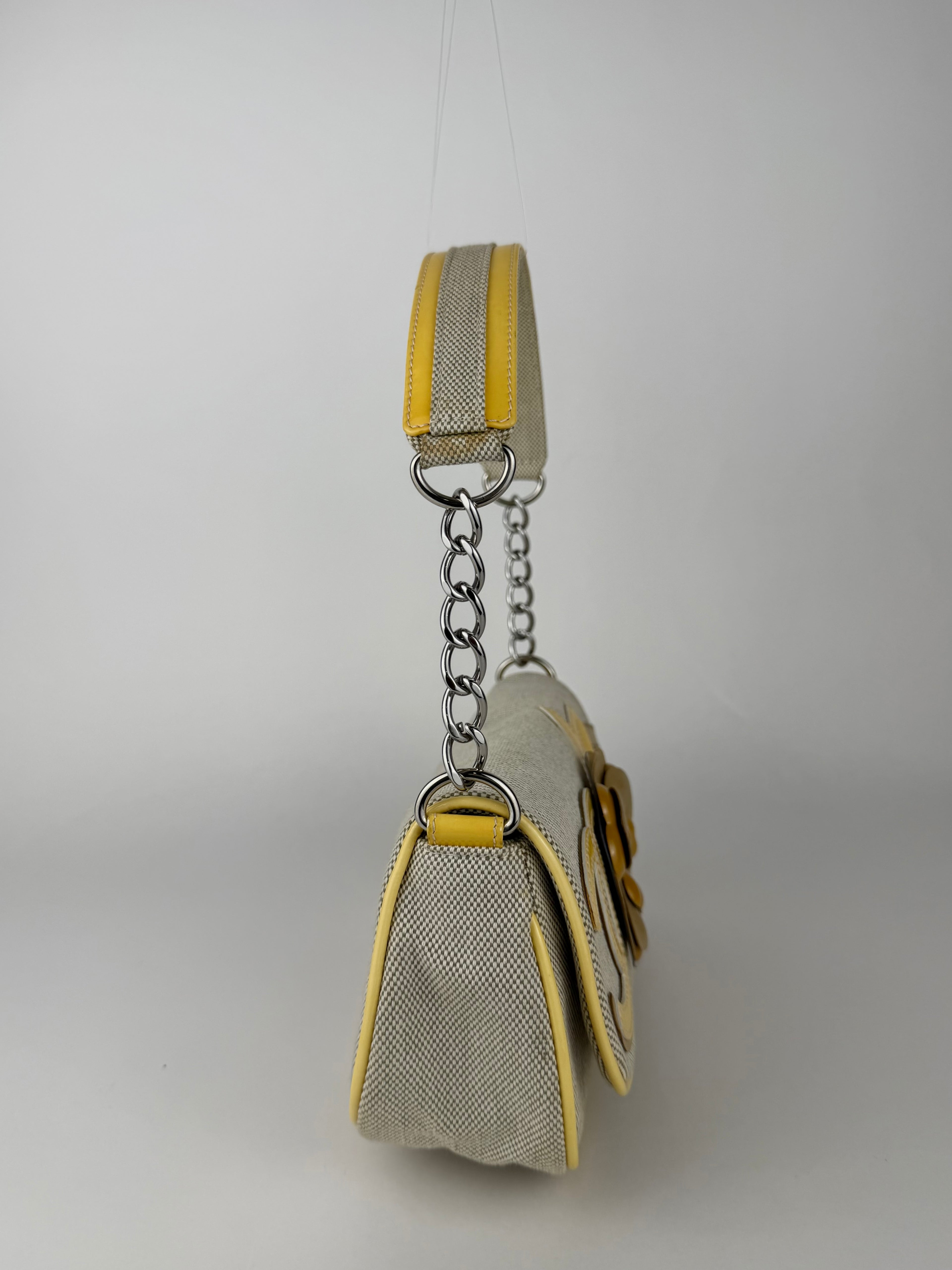 Chanel Camellia No. 5 Patent Leather Shoulder Bag