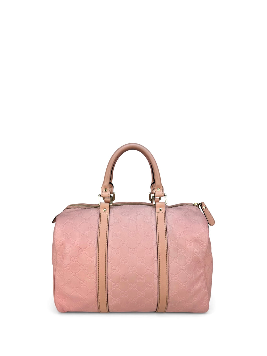 Gucci Pink Monogram Boston Bag