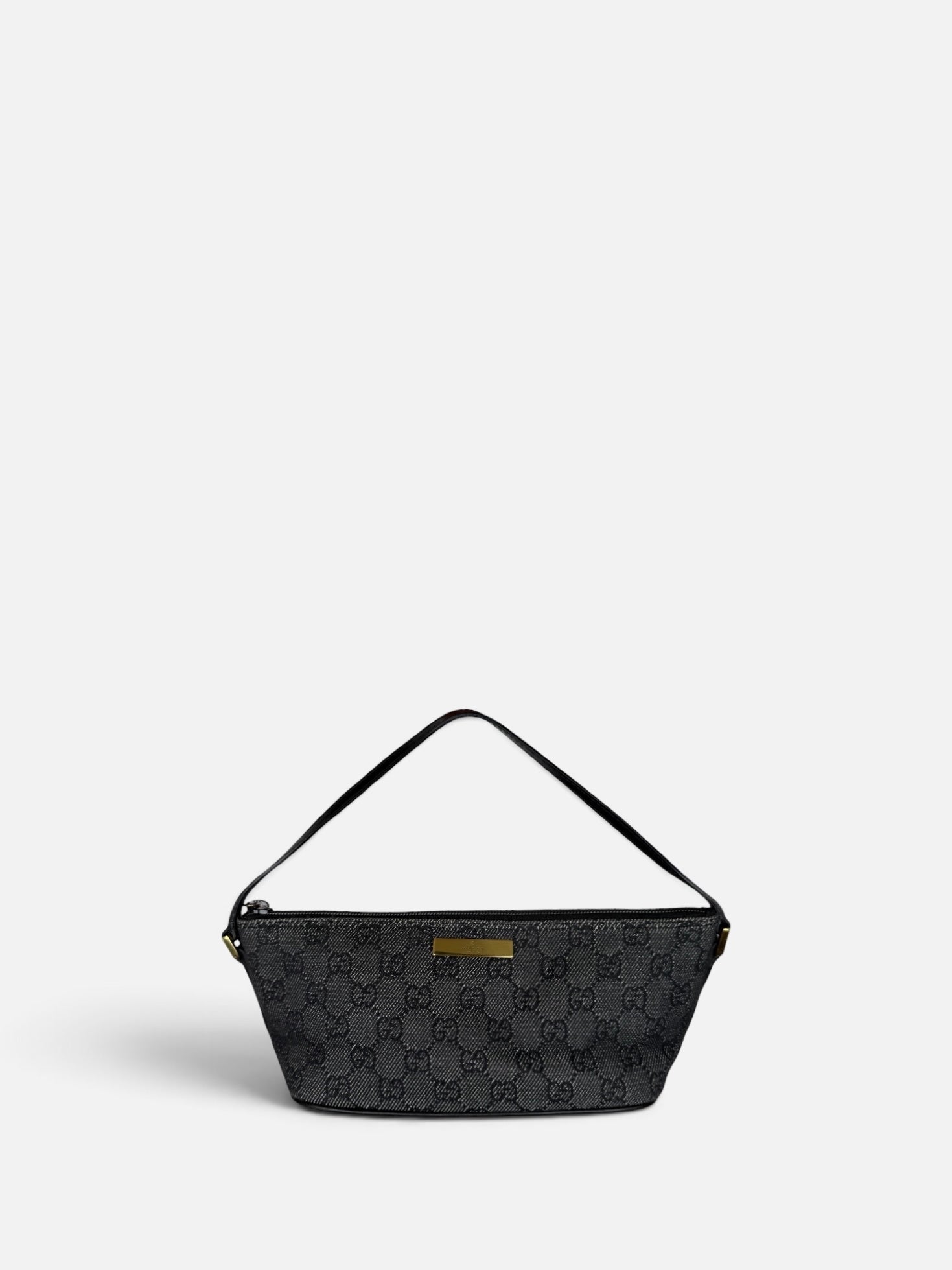 Gucci Denim GG Boat Pochette Bag