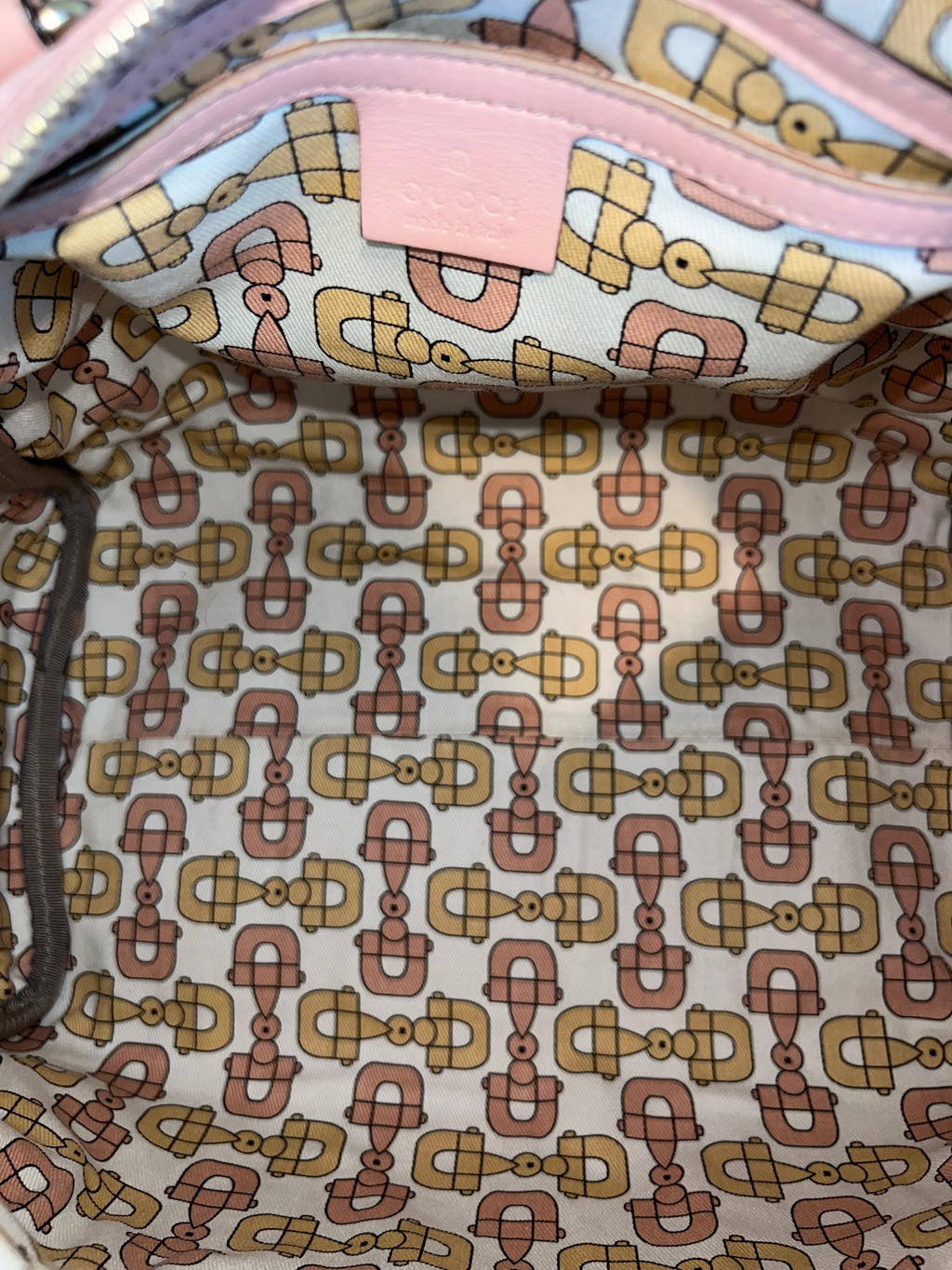 Gucci Pink Monogram Boston Bag