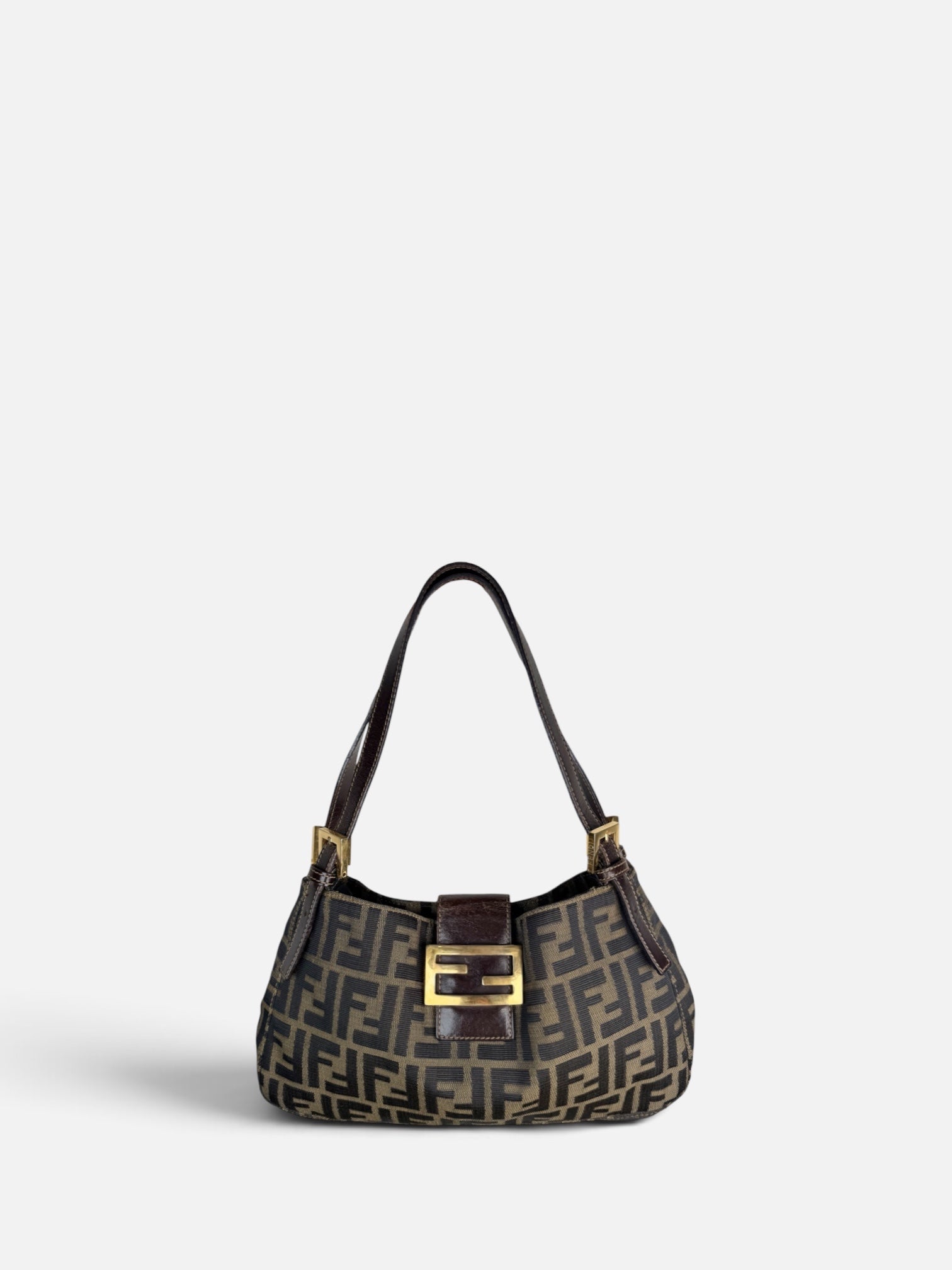 Fendi Zucca Mamma Baguette Shoulder Bag