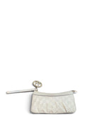 Gucci Taupe Monogram Charm Wristlet