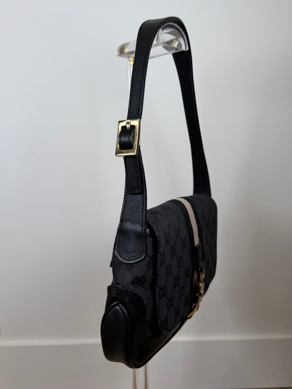 Gucci Small Jackie Monogram Stripe Bag