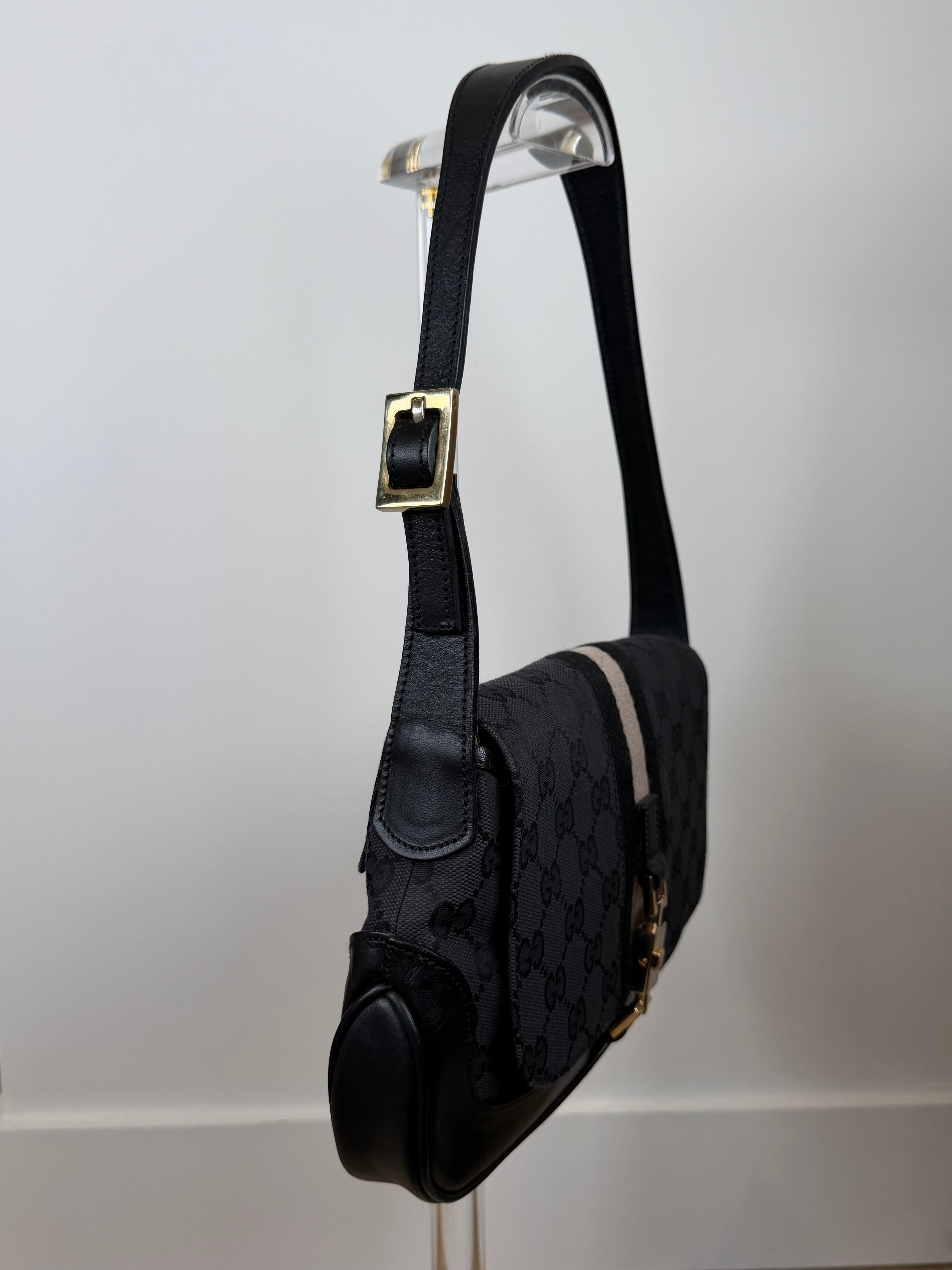 Gucci Small Jackie Monogram Stripe Bag