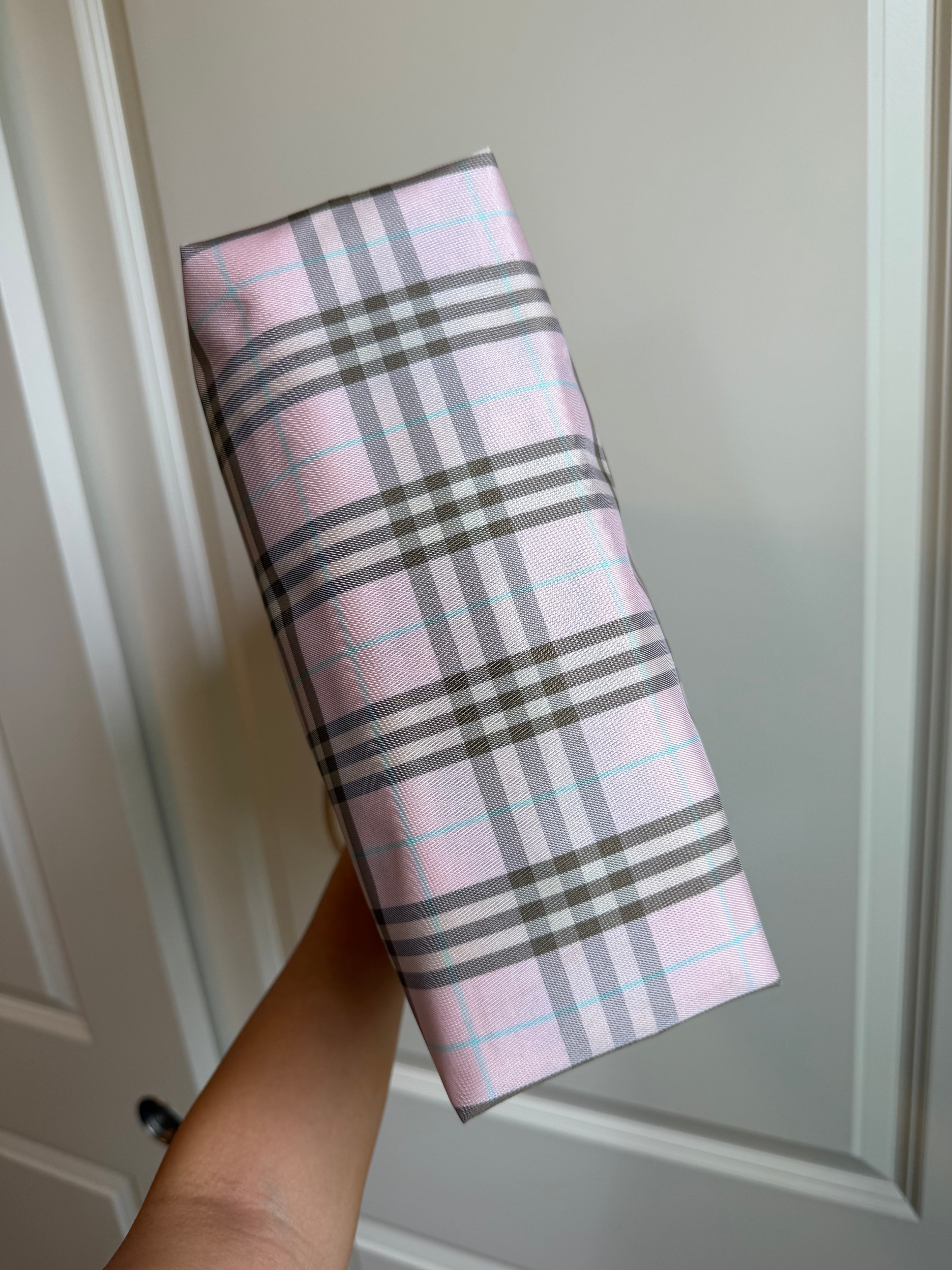 Burberry Check Pink Shopping Tote Bag