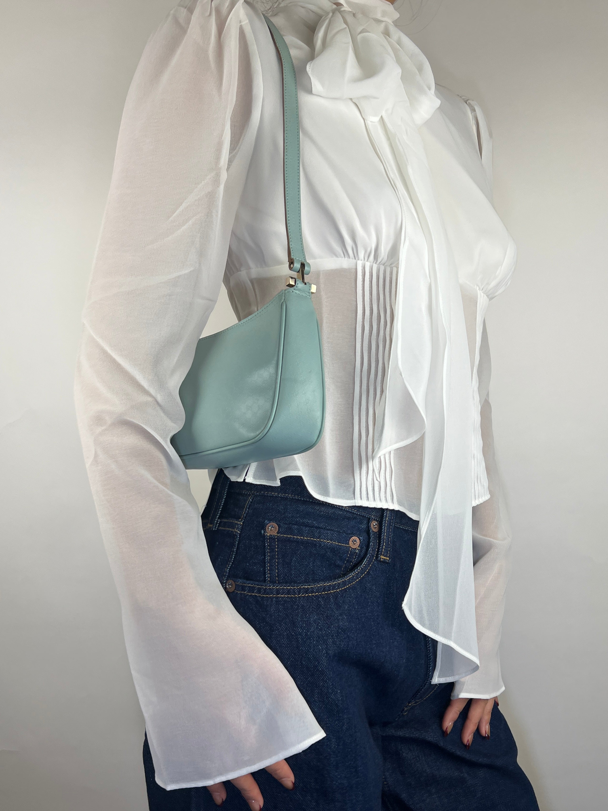 Gucci Micro GG Tiffany Blue Shoulder Bag