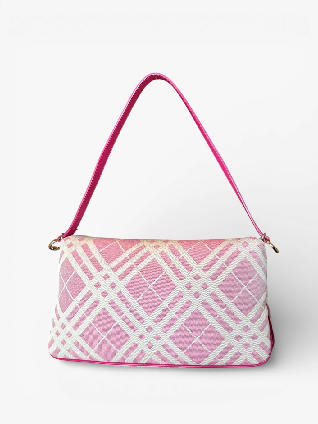 Burberry Pink Puffy Check Shoulder Bag