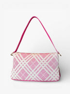 Burberry Pink Puffy Check Shoulder Bag