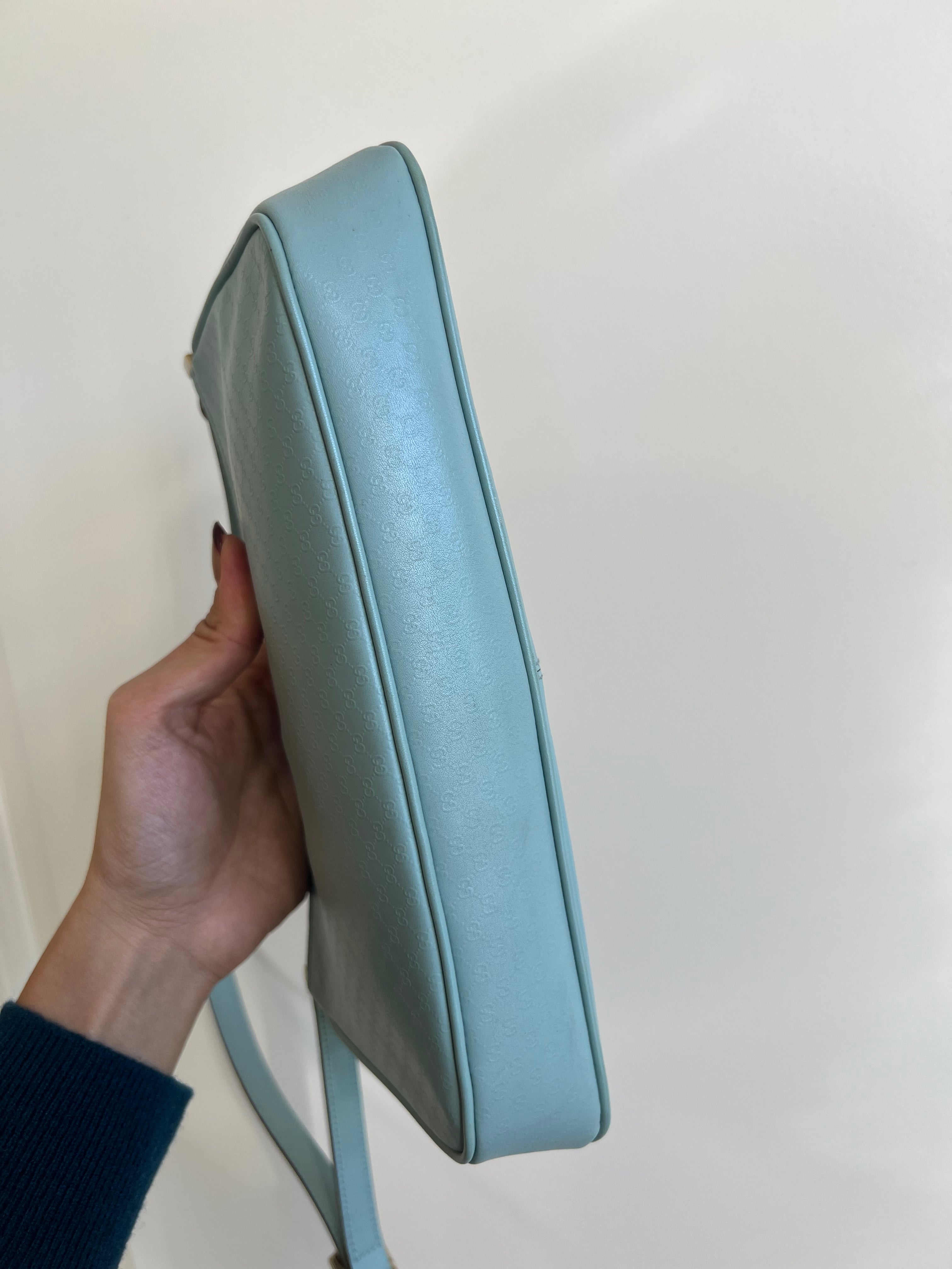 Gucci Micro GG Tiffany Blue Shoulder Bag