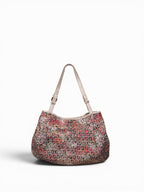 Fendi Zucca Floral Charm Tote Bag