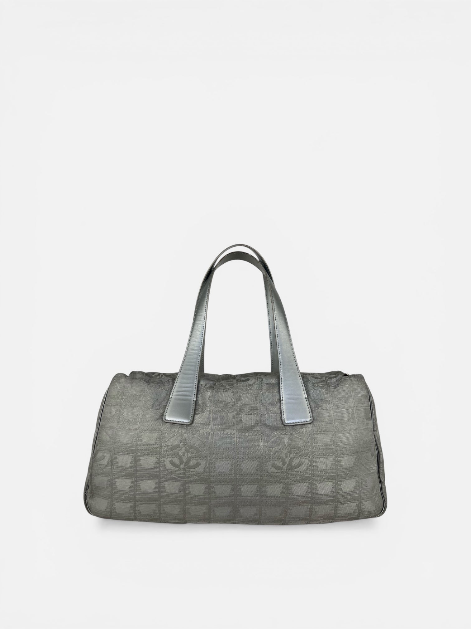 Chanel Silver Ligne Travel Shoulder Bag