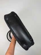 Gucci Black Monogram Leather Tote