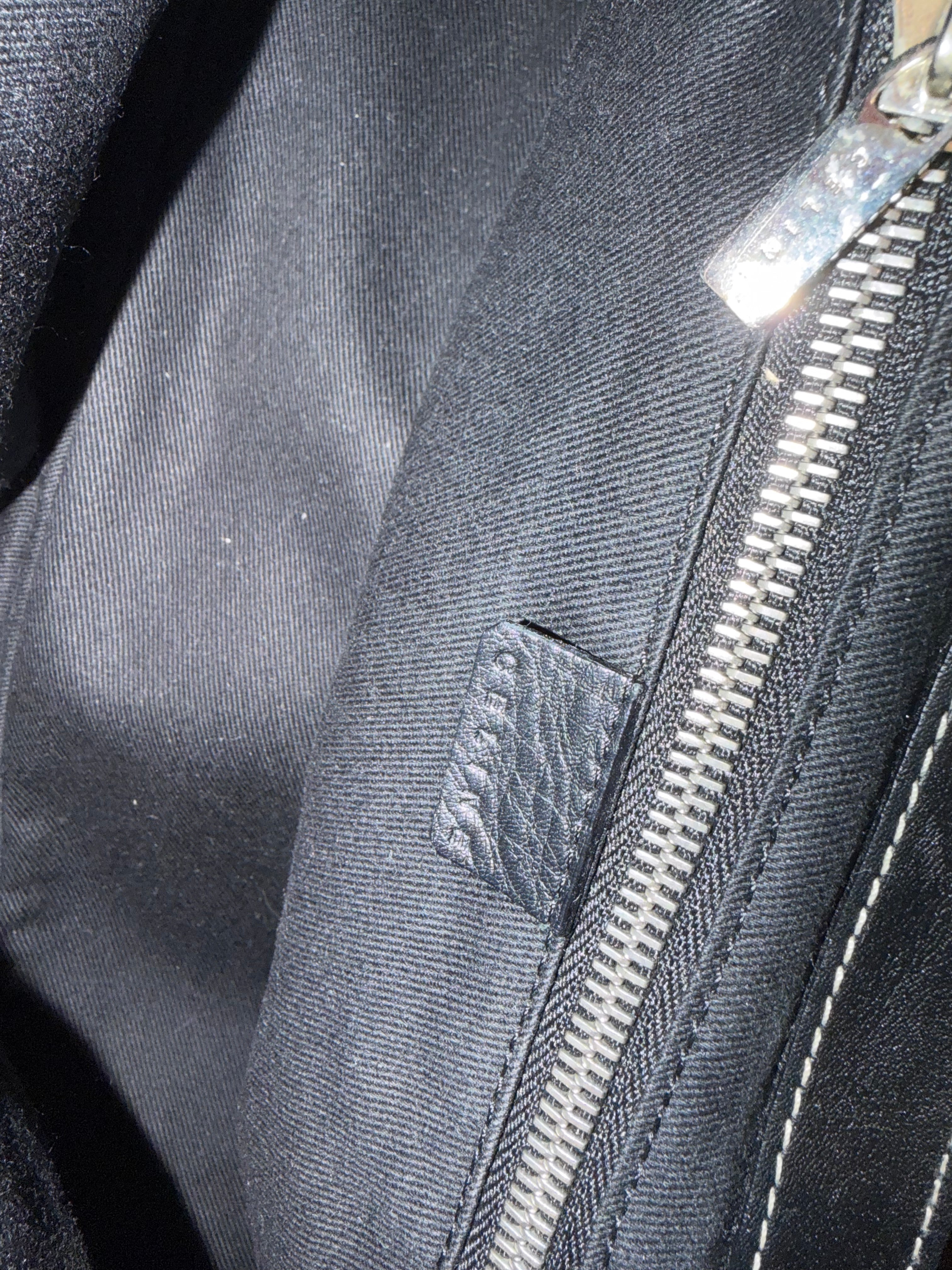Celine Black Macadam Canvas and Leather Shoulder Bag