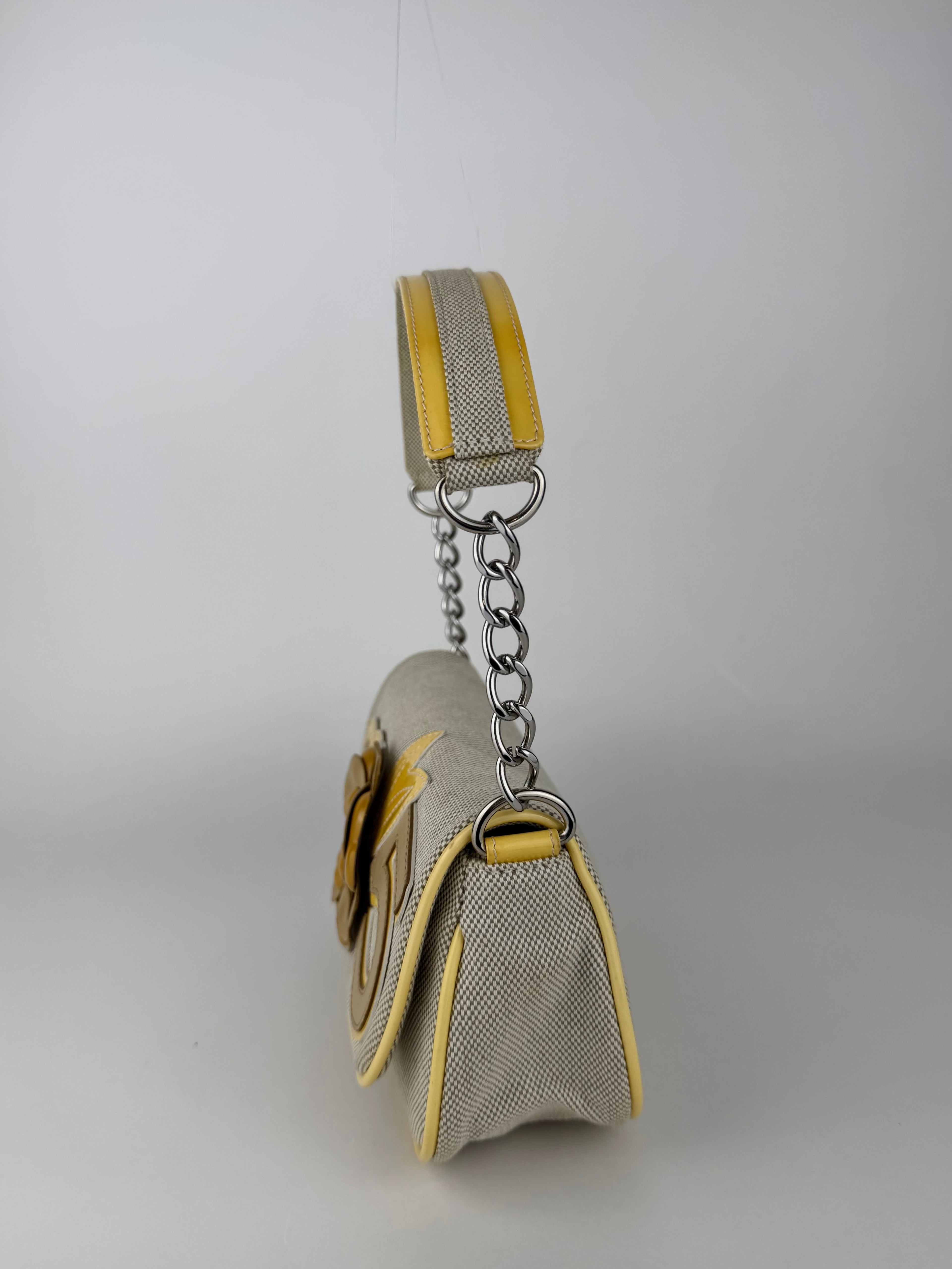 Chanel Camellia No. 5 Patent Leather Shoulder Bag