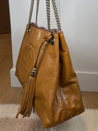 Gucci Patent Crinkle Soho Chain Bag