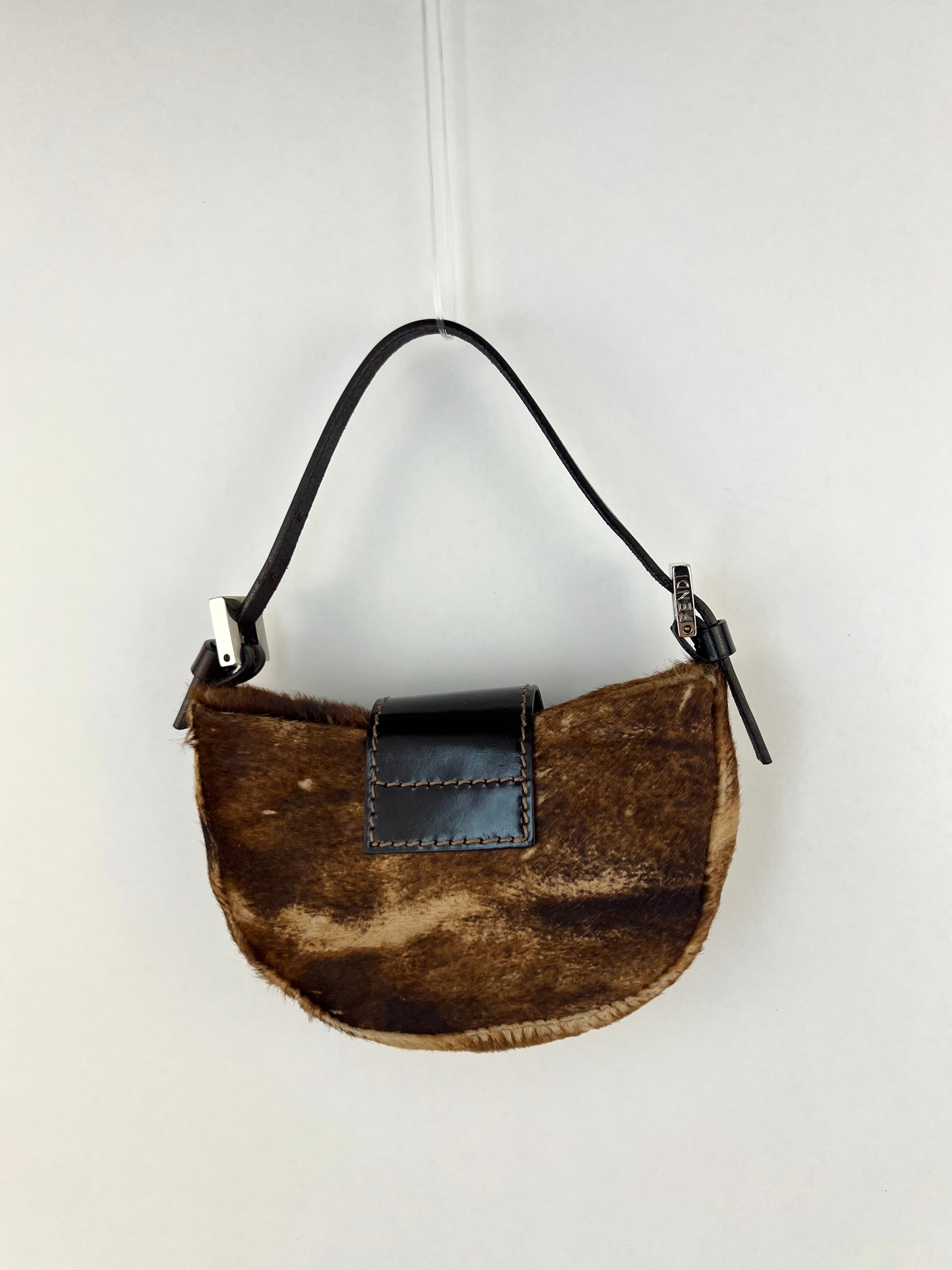 Fendi Ponyhair Mini Croissant Bag