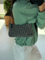 Christian Dior Navy Trotter Pochette Bag