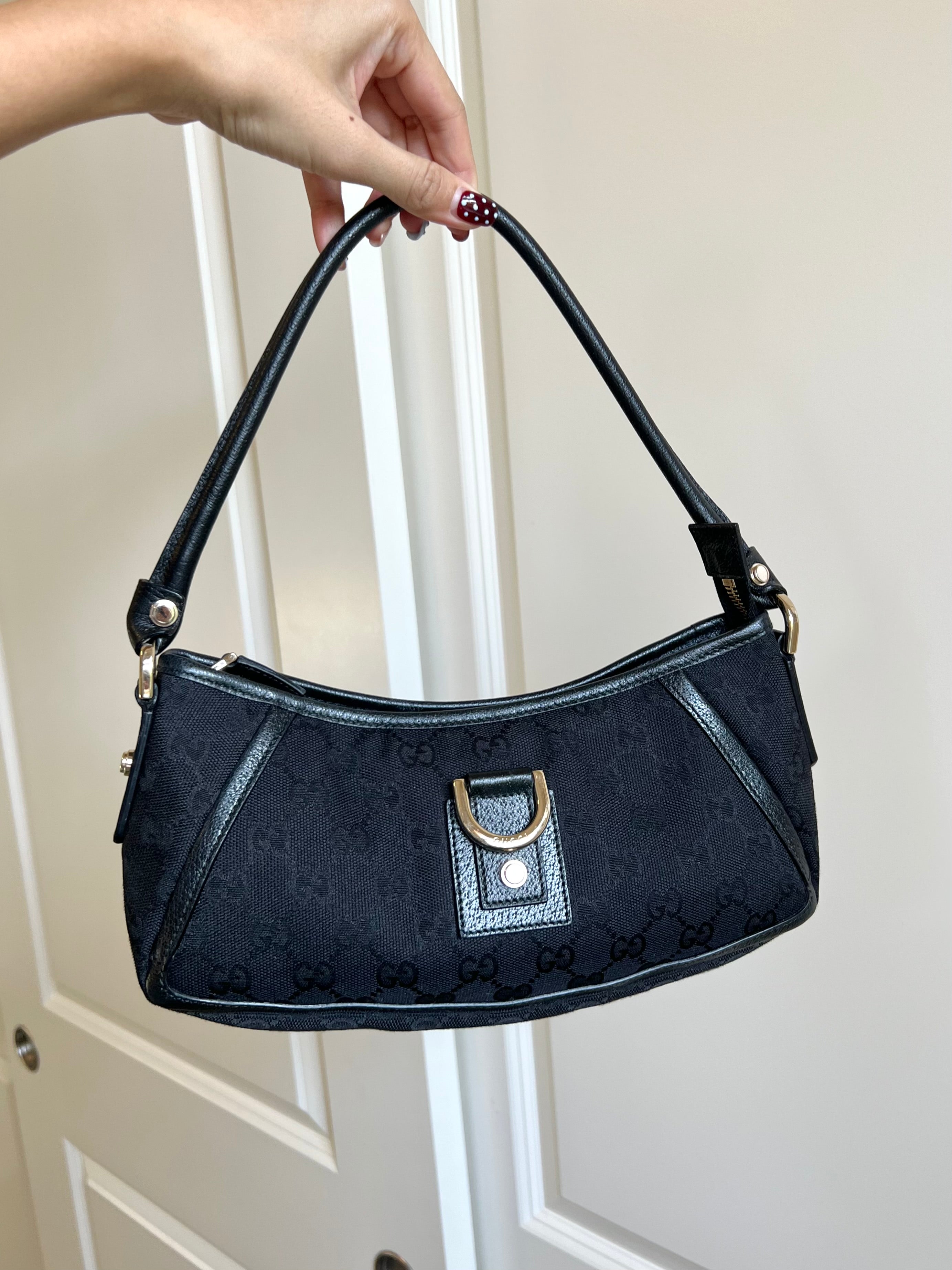 Gucci Abbey D-Ring Monogram Shoulder Bag