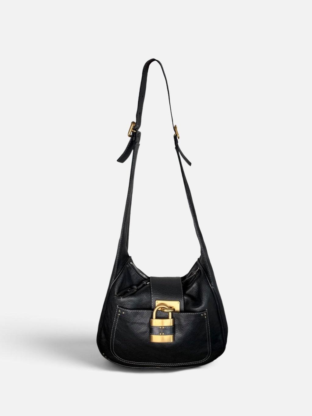Chloe Paddington Leather Messenger Crossbody Bag