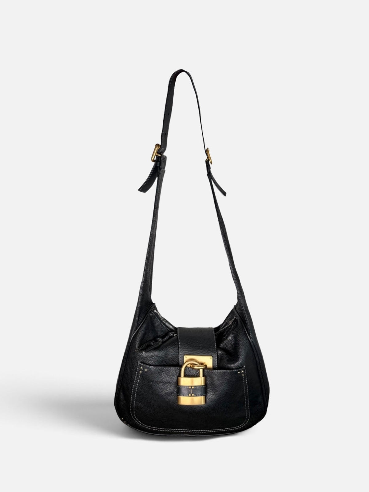 Chloe Paddington Leather Messenger Crossbody Bag