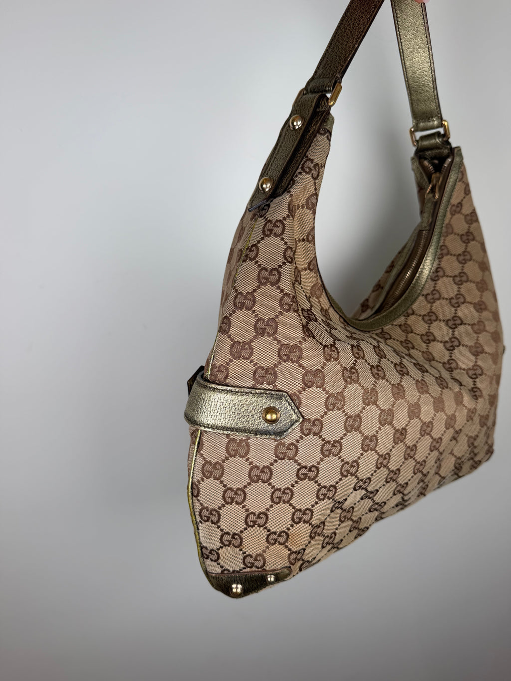 Gucci Horsebit Chain Shoulder Hobo Bag