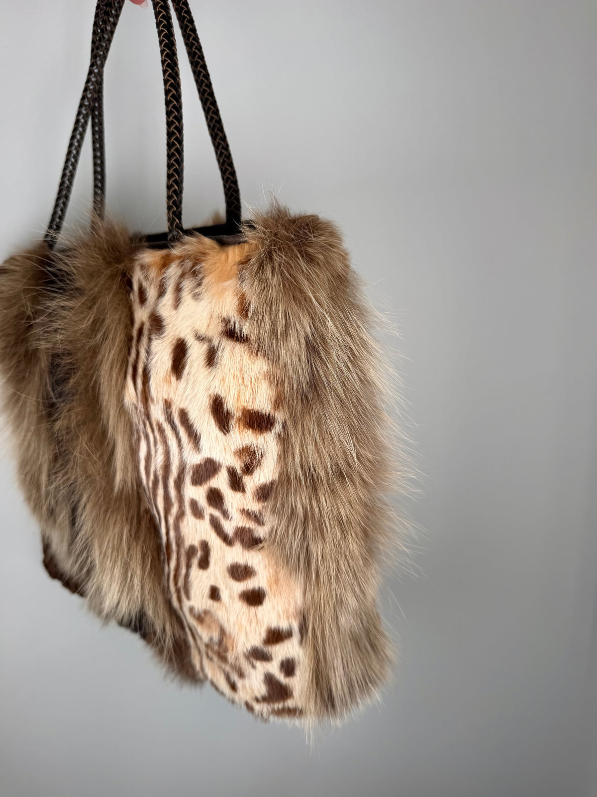 Christian Dior Fur Malice Tote Bag