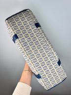 Fendi Zucchino Shoulder Bag in Ivory