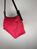 Fendi Zucca Red Shoulder Pochette