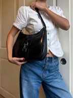 Gucci Patent Leather Jackie Shoulder Bag