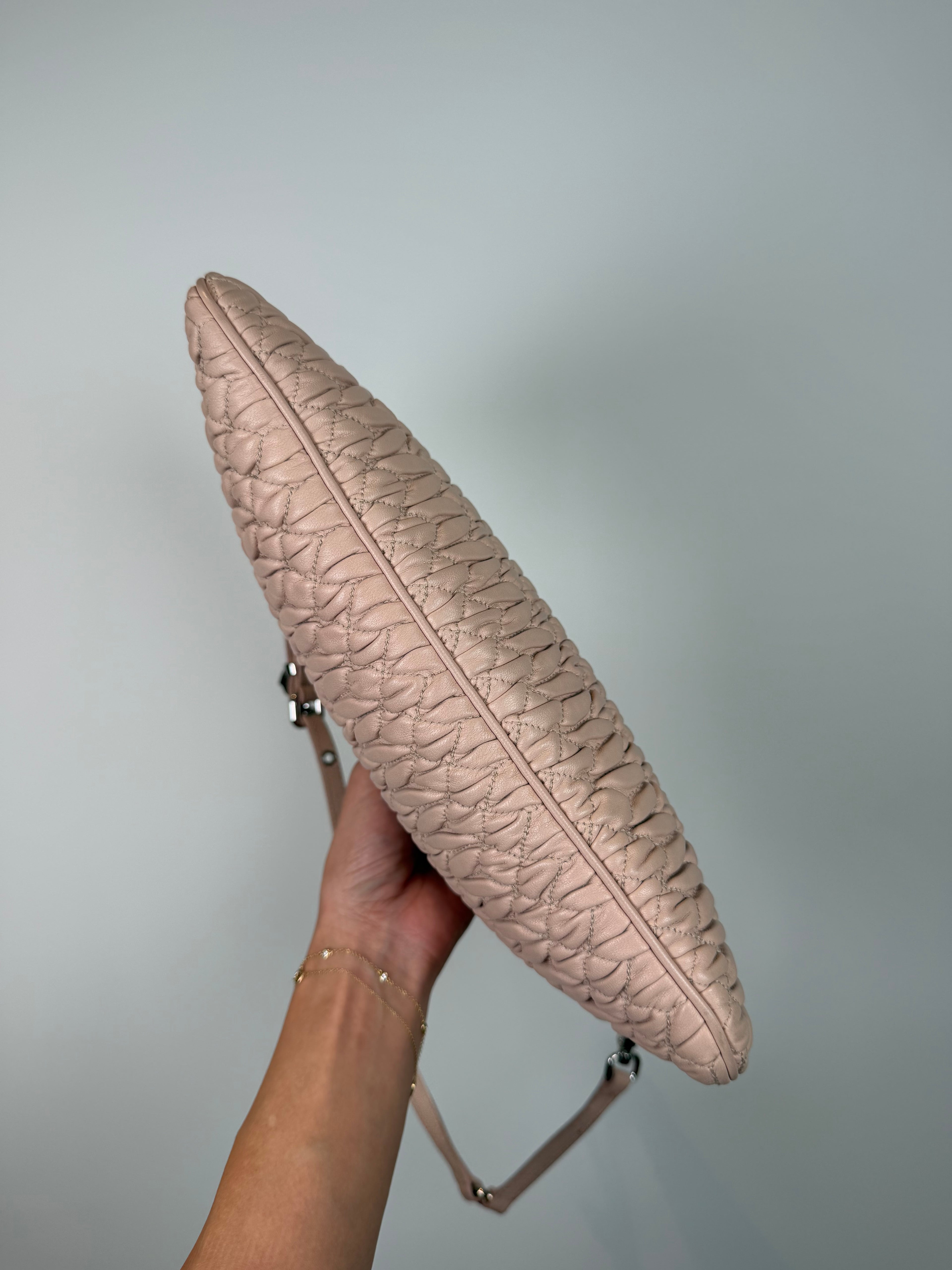 Miu Miu Matelasse Lambskin Shoulder Bag