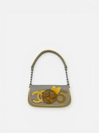 Chanel Camellia No. 5 Patent Leather Shoulder Bag