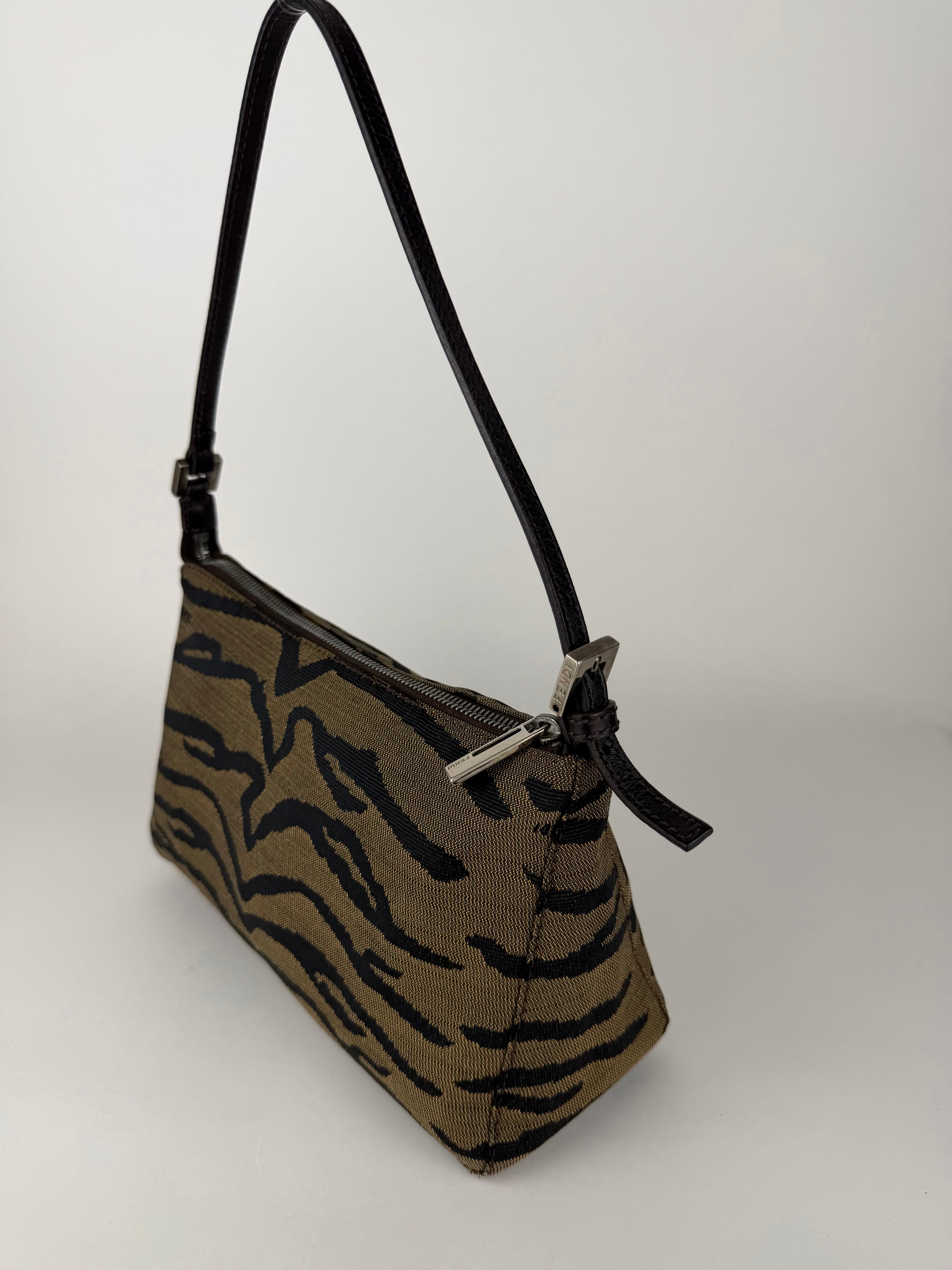 Fendi Tiger Print Shoulder Pochette