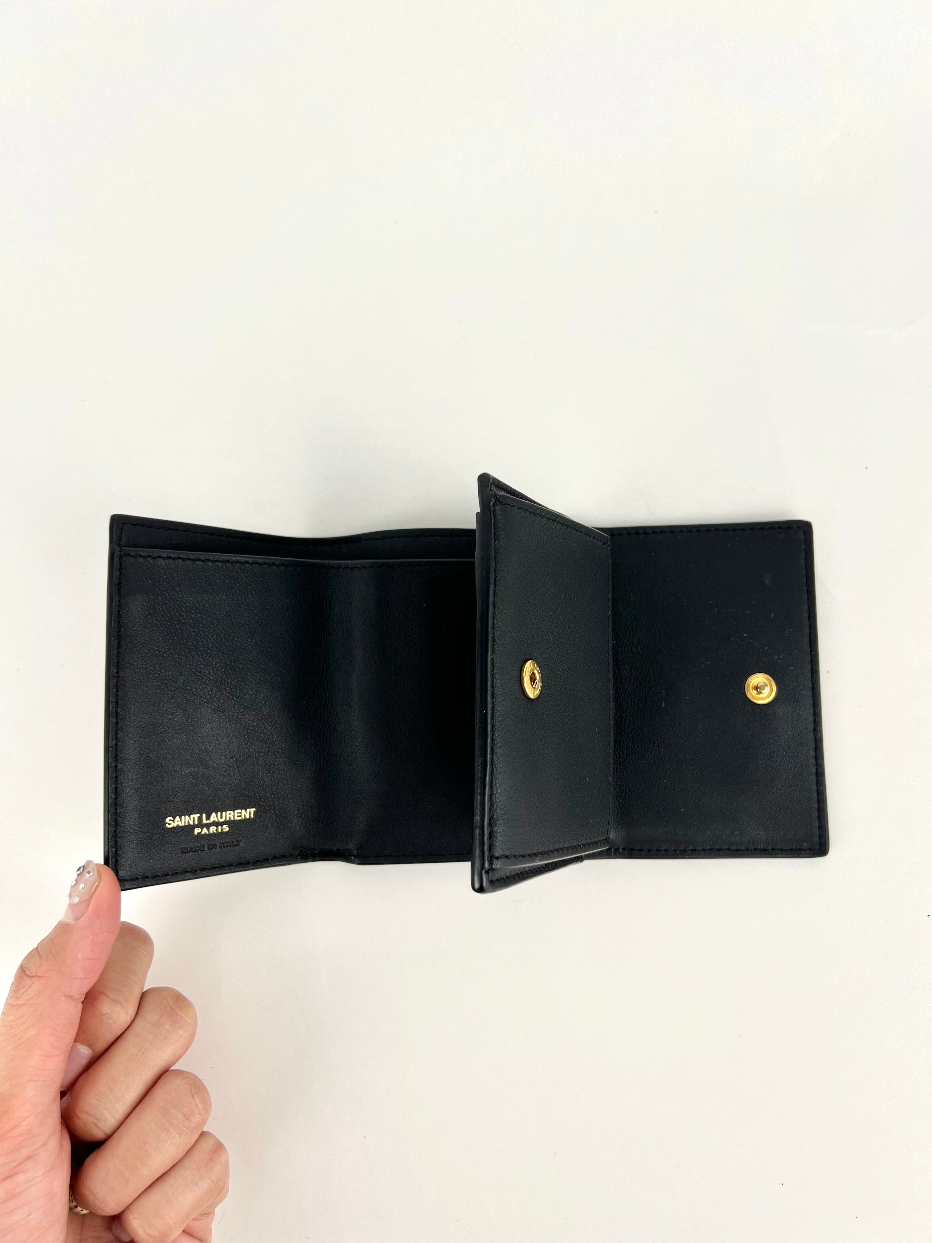 Yves Saint Laurent Cassandra Trifold Wallet