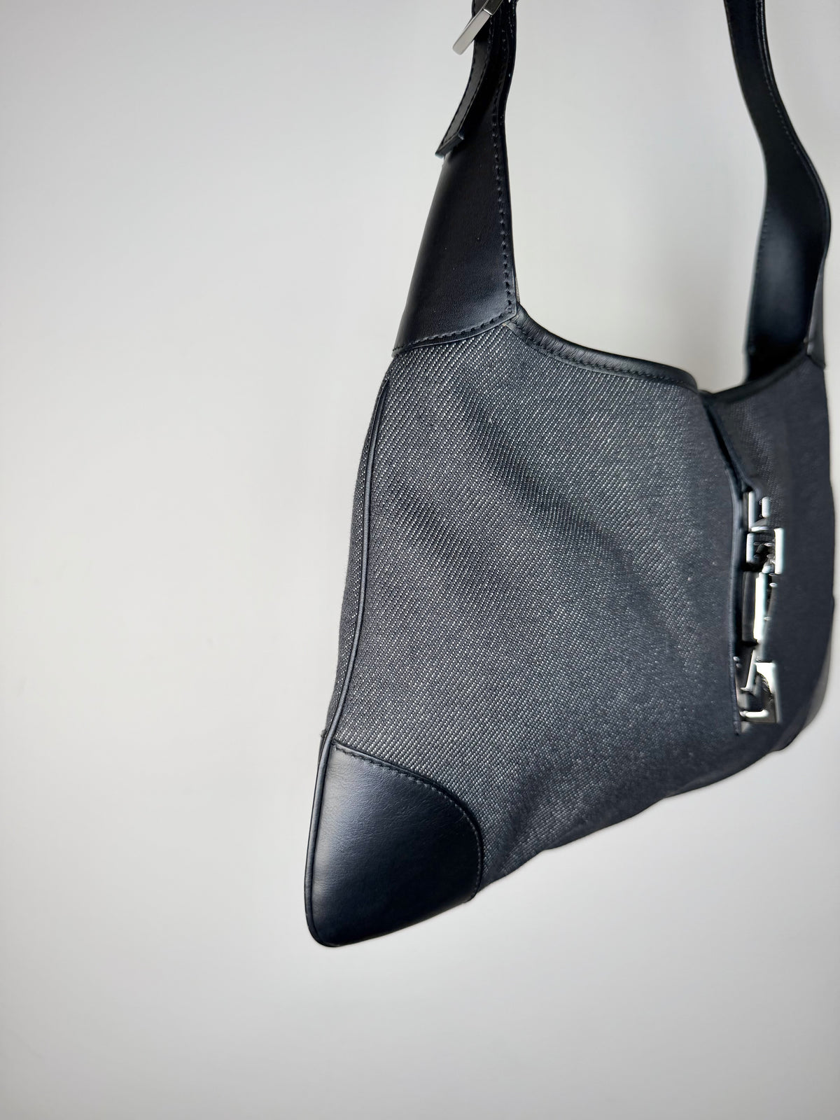 Gucci Denim Jackie Shoulder Bag