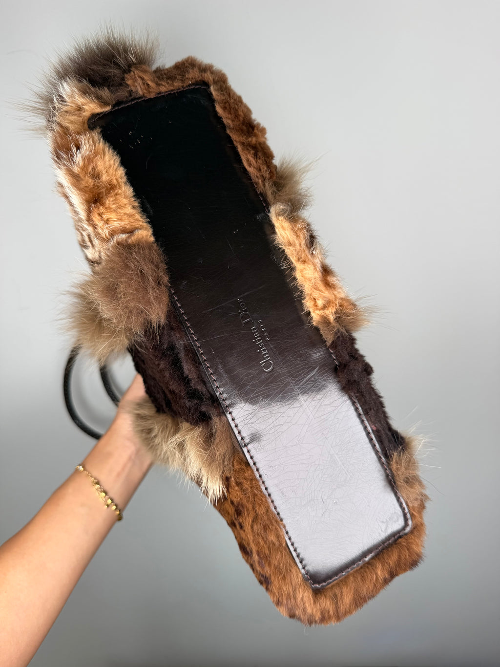 Christian Dior Fur Malice Tote Bag