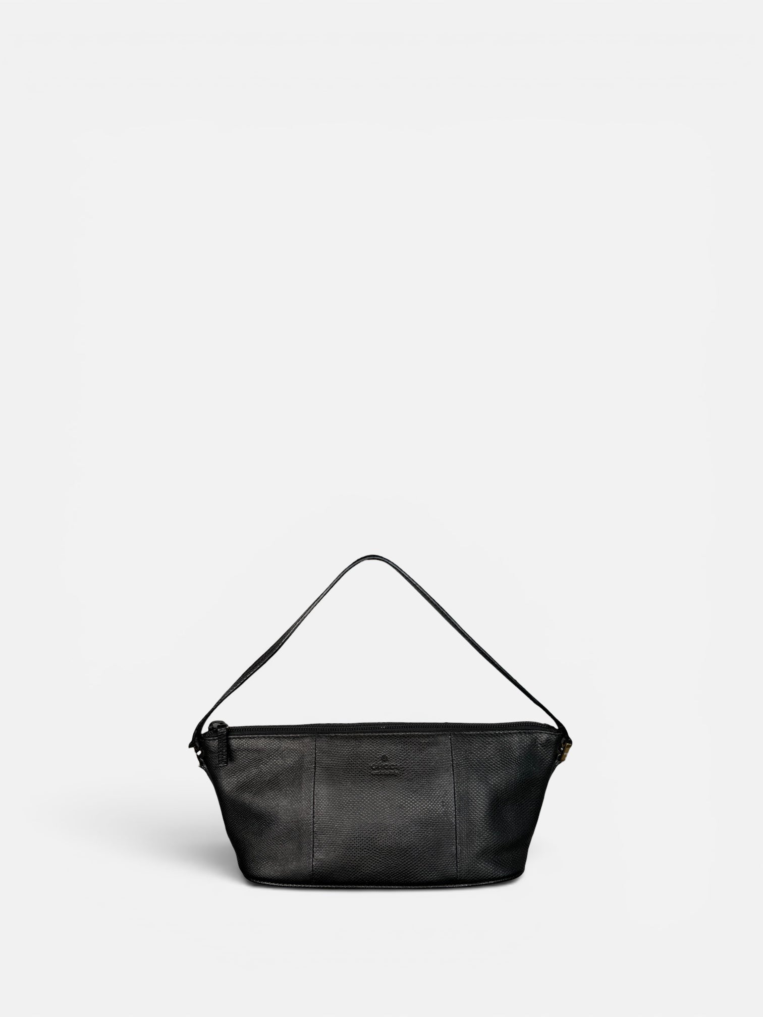 Gucci Denim Boat Lizard Pochette Bag